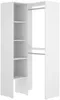 Vente-unique - FERDINAND Wardrobe and walk-in wardrobe Holz, Platte Weiß - B 88,4 cm x H 185,5 cm x L 79,4 cm Bild 3