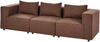 AXEBO 3-Sitzer Modulsofa Braun Bouclé Bild 5