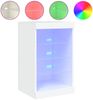 vidaXL Sideboard mit LED-Leuchten Weiß 41x37x67 cm 836721 Bild 2