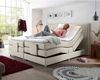 Boxspringbett 180x200 cm Manaus-09 in der modernen Farbe Ivory Creme, elektrisch verstellbar Bild 4