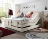 Boxspringbett 180x200 cm Manaus-09 in der modernen Farbe Ivory Creme, elektrisch verstellbar Bild 2