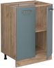 Küchenunterschrank R-Line Blau-Grau 60 cm , AP Eiche Vicco Bild 4