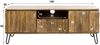 KAWOLA Lowboard SALEMA TV-Board Mango massiv sandfarben 2 Türen 1 Schublade 50 x 40 x 135 cm Bild 4
