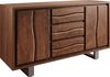Sideboard Live-Edge 147 cm Akazie Braun 3 Schübe 2 Türen Bild 4