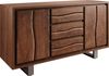 Sideboard Live-Edge 147 cm Akazie Braun 3 Schübe 2 Türen Bild 5