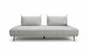 KAWOLA Sofa CANE Schlafsofa Daybed Stoff grau 80 x 100 x 210 cm Bild 3