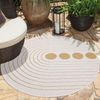 Carpet City Outdoorteppich DUO RUG 5739, rund, Höhe: 5 mm, Wendeteppich Wetterfest In- & Outdoor, Balkon, Terrasse, Wohnzimmer Bild 5