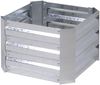 Hochbeet TALLIN 2er Set mit Rankhilfe Silber Stahl | Beetumrandung Metall-Hochbeet für Garten Balkon-Beet Gemüsebeet Kräuterbeet Bild 3