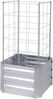 Hochbeet TALLIN 2er Set mit Rankhilfe Silber Stahl | Beetumrandung Metall-Hochbeet für Garten Balkon-Beet Gemüsebeet Kräuterbeet Bild 2