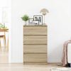 Sideboard, Kommode Sonoma-Eiche 60x35x98,5 cm Holzwerkstoff j2993p Bild 3