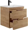 Vente-unique - ARUBA Waschbeckenmöbel Holz, Platte Beige - B 46 cm x H 59 cm x L 60 cm Bild 4