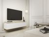 AX LIVING TV Hängeschrank Orkis MDF 135 cm Modern Funktional Weiß Bild 2