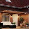 vidaXL Manuelle Gelenkarmmarkise mit LEDs Mehrfarbig 4 x 3 m 3419463 Bild 3