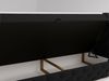 GRAINGOLD Canolo Doppelbett 140x200, Boxspringbett mit zwei Bettkästen, Glamour Stil, Velour-Stoff, Schwarz Bild 5