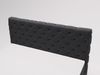 GRAINGOLD Canolo Doppelbett 140x200, Boxspringbett mit zwei Bettkästen, Glamour Stil, Velour-Stoff, Schwarz Bild 4