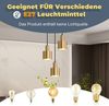 ZMH Pendelleuchte Esszimmer 3 Flammig Gold E27 Hängelampe Metall Schlafzimmer Flur, Einfache Installation, ohne Leuchtmittel, Vintage Esstischlampe für Schlafzimmer Küche Bild 4
