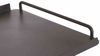 Bali Serviertablett 50x50cm aus Aluminium, Luxus Tablett matt anthrazit mit Griffen Bild 5