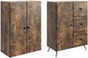 vidaXL Schrankset 2 pcs Geräucherte Eiche Holzwerkstoff 3416903 Bild 3