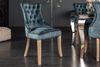 riess-ambiente Polsterstuhl CASTLE petrol, Esszimmer · Samt · Holz · Chesterfield · Landhaus Bild 2