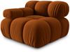 Micadoni Eckmodul Bellis Links Samt Bluvel Terrakotta Bild 2