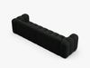 Micadoni Modulares Sofa Lupine 4-Sitzer Boucle Baloo Schwarz Bild 3