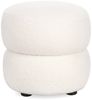 Hocker Gabby aus Boucle-Stoff, Weiß, 41 x 41 x 39 cm Bild 5