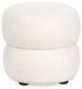 Hocker Gabby aus Boucle-Stoff, Weiß, 41 x 41 x 39 cm Bild 4