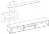 Wohnwand Flame E mit Elektro-Kamin in Flagstaff Eiche und Anthracite 250 x 170 x 40 Bild 2