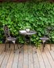 Gartenstuhl 2er Set TRIORA Metall Braun Bild 3