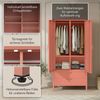 skølm 'Ituri' Kleiderschrank mit 2 Schubladen, Metall, 170x45x80 cm, terrakotta, Garderobe mit 4 Fächern und 2 Kleiderstangen Bild 3