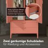 skølm 'Ituri' Kleiderschrank mit 2 Schubladen, Metall, 170x45x80 cm, terrakotta, Garderobe mit 4 Fächern und 2 Kleiderstangen Bild 5