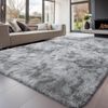 LuxusKollektion Hochflor-Teppich Teppich Hochflor Grau 200x300 Batik Hellgrau 200 x 300 cm (Rechteckig) Bild 5