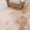 Interiyou Fellteppich Fargo, Rund, Höhe: 11 mm, Teppich Wohnzimmer, waschbar, pflegeleicht, Anti-Rutsch-Rückseite Bild 2