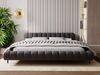 GRAINGOLD Imagine Doppelbett 180x200, mit Kopfteil, Lattenrost, Bouclé-Stoff, Schwarz Bild 4