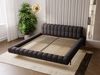 GRAINGOLD Imagine Doppelbett 180x200, mit Kopfteil, Lattenrost, Bouclé-Stoff, Schwarz Bild 5