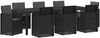 vidaXL Garten Essgruppe mit Kissen 9 pcs Anthrazit PP 3430088 Bild 2