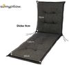 sunnypillow Liegenauflage Polsterauflagen für Gartenliege 190 x 60 x 9cm, 2 Stück Grau UV-Lichtecht Bild 3
