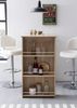 Kadima Design Küchentresen "Gander": Edelstahl, 3 Fächer, große Ablage, Melaminharzbeschichtung, maximale Belastung 40 kg. Beige, 120x60x107 cm Bild 5