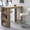 Kadima Design Küchentresen "Gander": Edelstahl, 3 Fächer, große Ablage, Melaminharzbeschichtung, maximale Belastung 40 kg. Beige, 120x60x107 cm Bild 2