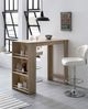 Kadima Design Küchentresen "Gander": Edelstahl, 3 Fächer, große Ablage, Melaminharzbeschichtung, maximale Belastung 40 kg. Beige, 120x60x107 cm Bild 3