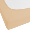 Spannbettlaken JANBU Baumwolle 140x200 cm Sandbeige Bild 5