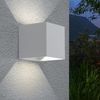LED Außen-Wandleuchte, Aluminium, Up & Down, weiß, L 10 cm Bild 5