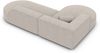 Couch Monterola Lounge L Form in Samtstoff - Bouclestoff - pearl - Links Bild 4