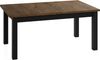 WFL GROUP Esstisch Lindberg ausziehbar verlängerbar rechteckig mit schwarzen Holzbeinen (MADE IN EU, XXL Groß– 120/140/150/160/200 cm ausziehbar auf 160/180/190/240/300 cm), platzsparender Tisch in Holzoptik für Küche, Esszimmer oder Wohnzimmer Bild 2