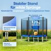 Monzana Trampolin Ø 244 cm Komplettset inkl. Sicherheitsnetz Leiter Randabdeckung & Zubehör Kindertrampolin Gartentrampolin Bild 5