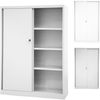 BISLEY ECO Schiebetürenschrank aus Metall abschließbar 4 OH in verkehrsweiß Aktenschrank Werkzeugschrank Schrank mit Schiebetüren, SD12173S-696 Bild 4