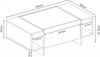 Couchtisch Tavak 104x60x38 cm Weiß/Gold [en. casa] Bild 4