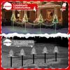 Elegear LED-Lichterkette Weihnachtsdeko Gartenstecker mit Timer, Weihnachtsbeleuchtung Garten, 160-flammig, 4er Set Weihnachtsbäume mit stecker für Weihnachten Außen Wege Rasen Bild 4