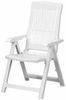 SET Tampa + Faro 4 x Klappsessel weiß, 1 x Tisch weiß, 4 x Auflage kobalt Bild 3