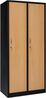 Garderobenschrank 2-türig schwarz/Buche Dekor Bild 4